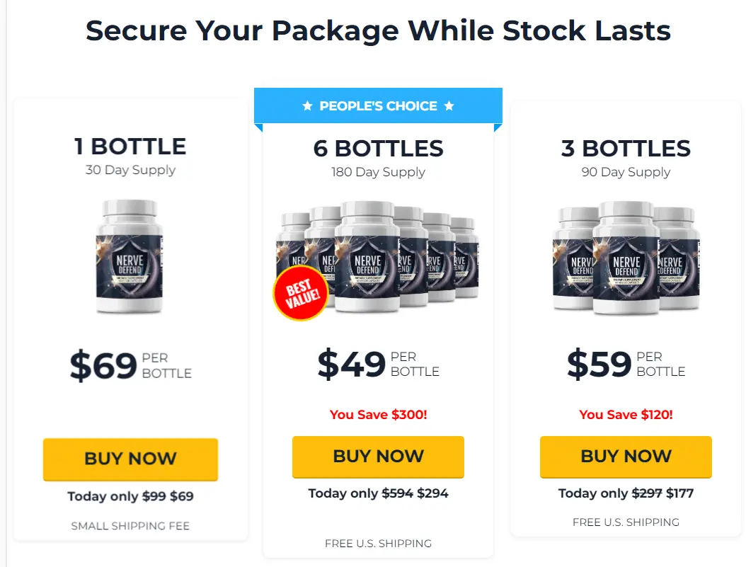Nerve Defend Price